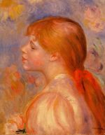 Girl with a red hair ribbon 1891